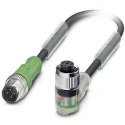 Phoenix Contact 1668519 Sensor-/Aktor-Steckverbinder, konfektioniert M12 Stecker, gerade, Buchse, gewinkelt 30.00 cm