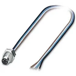 Phoenix Contact 1453481 Sensor-/Aktor-Einbausteckverbinder M8 Stecker, Einbau 0.50 m Polzahl Sensoren: 4 1 St.