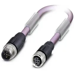 Phoenix Contact 1534795 Sensor-/Aktor-Datensteckverbinder, konfektioniert M12 Stecker, gerade, Buchse, gerade 2.50 m