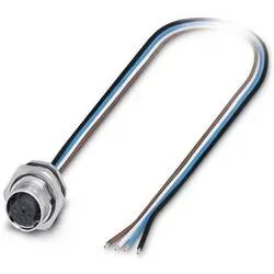 Phoenix Contact 1556621 Sensor-/Aktor-Einbausteckverbinder M12 Buchse, Einbau 0.50 m Polzahl Sensoren: 4 1 St.