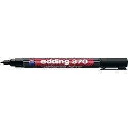 edding 370 Rundspitze Permanentmarker Fein Rundspitze 1 mm Schwarz Nachfüllbar