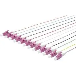 Digitus DK-25332-02-4 Glasfaser LWL Anschlusskabel 2.00 m Weiß, Violett, Schwarz, Türkis, Rot, Pink, Orange, Grün, Grau,