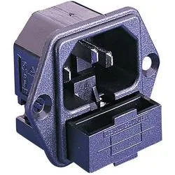 Bulgin PF0001/28 Kaltgeräte-Steckverbinder PF Stecker, Einbau vertikal Gesamtpolzahl: 2 + PE 10 A Schwarz 1 St.