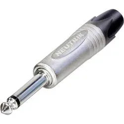 Neutrik NP2X Klinken-Steckverbinder 6.35 mm Stecker, gerade Polzahl: 2 Mono Silber 1 St.