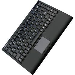 Keysonic ACK-540U+ USB-Tastatur Deutsch, QWERTZ, Windows® Schwarz Integriertes Touchpad, Maustasten