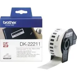 PTOUCH Endlos-Etiketten 29mmx15.24m DK-22211 QL-500/550 Film weiss Rolle