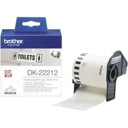 PTOUCH Endlos-Etiketten 62mmx15.24m DK-22212 QL-500/550 Film weiss Rolle
