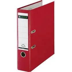 Leitz 180° Ordner A4 82 mm Rot 2 Ringe 1010 PP (Polypropylen) Glatt Hochformat