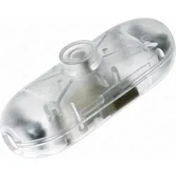 interBär Schnurschalter Transparent 1 x Aus/Ein 2 A 1 St.