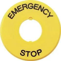 Idec HAAV-27 HAAV-27 Bezeichnungsschild EMERGENCY STOP 1 St.