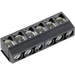 PTR Hartmann 50500060184G Schraubklemmblock 1.50 mm² Polzahl 6 Grau 1 St.