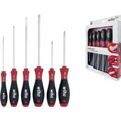 Wiha Wiha 302 ZK6 SO, 606 g, Box Werkstatt Schraubendreher-Set 6teilig Schlitz, Kreuzschlitz Pozidriv