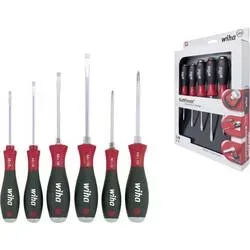 Wiha 530SF ZK6 SATZ 6tlg Werkstatt Schraubendreher-Set 6teilig Schlitz, Kreuzschlitz Pozidriv