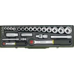 Proxxon Industrial Steckschlüsselsatz metrisch 1/4 (6.3 mm), 1/2 (12.5 mm) 27teilig 23020