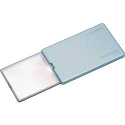 Eschenbach 152122 Handlupe mit LED-Beleuchtung Vergrößerungsfaktor: 4 x Linsengröße: (L x B) 86 mm x 54 mm Blau