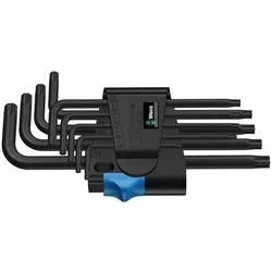 Wera 967 L/9 TORX® HF Innen-TORX Winkelschraubendreher-Set T 8, T 9, T 10, T 15, T 20, T 25, T 27, T 30, T 40 9teilig