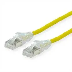 DÄTWYLER Patchkabel Cat.6A (Class EA) S/FTP, CU 7702 flex LSOH, AMP v2, gelb, 1 m