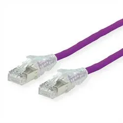 DÄTWYLER Patchkabel Cat.6A (Class EA) S/FTP, CU 7702 flex LSOH, AMP v2, violett, 20 m