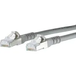 Metz Connect 130845B033-E RJ45 Patchkabel CAT 6a S/FTP 20.00 m Grau mit Rastnasenschutz 1 St.