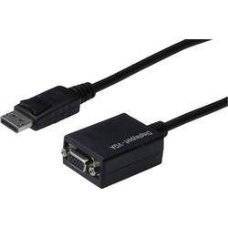 Digitus AK-340403-001-S DisplayPort / VGA Adapter [1x DisplayPort Stecker - 1x VGA-Buchse] Schwarz 15.00 cm