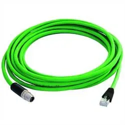 TELEGÄRTNER STX M12x1-RJ45 VL X-kod. Cat.6A, CP01CP05B-SFTP2607C7-1PUR-A0300, 3 m