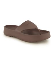 Calvin Klein Pantoletten-Zehentrenner, Damen , Braun 40