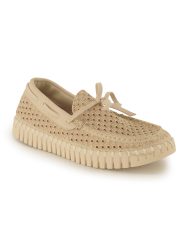 Ilse Jacobsen Mokassin, Damen , Creme 37