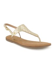 Varese Sandalen-Zehentrenner, Damen , Gold 39