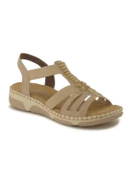 Rieker Sandale, Damen , Beige 40