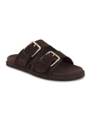 Studio Amo Pantolette, Damen , Braun 37