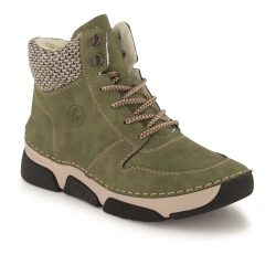 Rieker Schnürboots, Damen , Grün 37