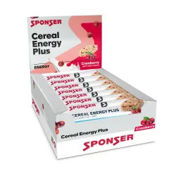 Sponser Cereal Energy Plus Cranberry 15 x 40 g Sportriegel Weiss, Herren, Größe: 0
