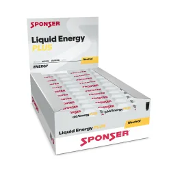 Sponser Liquid Energy Plus Neutral 40 x 35 g Energy Gel Grau, Herren, Größe: 0