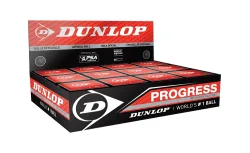 Dunlop 12-Pack Progress Squashball Rot, , Größe: ONE SIZE