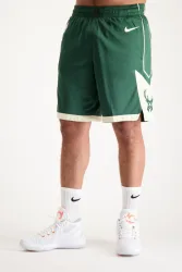 Nike Milwaukee Bucks Herren Basketballshort Grün, Herren, Größe: XXL