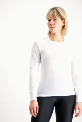 Odlo Active Warm Base Layer Shirt für Damen - Wandern, Ski & Snow - weiss, M