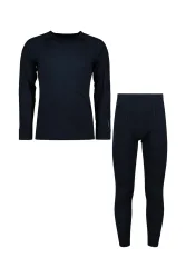 46 NORD Merino Herren Thermo Unterwäsche Set Blau, Herren, Größe: S