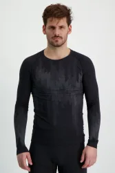 Odlo Kinship Performance Wool 200 Base Layer Shirt für Herren - Wandern, Ski & Snow - schwarz, XXL