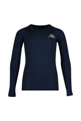 Kappa 4SKIN Kombat Vurbat Kinder Thermo Longsleeve Blau, , Größe: 140