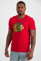 Fanatics Chicago Blackhawks Primary Logo Graphic Herren T-Shirt Rot, Herren, Größe: M