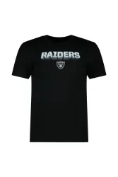 Fanatics Las Vegas Raiders Chrome Graphic Herren T-Shirt Schwarz, Herren, Größe: L
