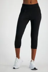 POWERZONE Damen 3/4 Trainerhose Schwarz, Damen, Größe: XXL