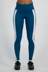 PUMA individualBLAZE Damen Tight Blau, Damen, Größe: L