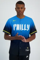 Nike Philadelphia Phillies City Connect Herren Baseballtrikot Blau, Herren, Größe: XL