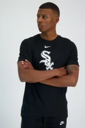 Nike Chicago White Sox Large Logo Herren T-Shirt Schwarz, Herren, Größe: S