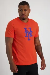 Nike New York Mets Large Logo Herren T-Shirt Orange, Herren, Größe: S