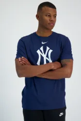 Nike New York Yankees Large Logo Herren T-Shirt Blau, Herren, Größe: M