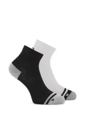POWERZONE 2-Pack Quarter 35-47 Runningsocken Schwarz, Herren, Größe: I