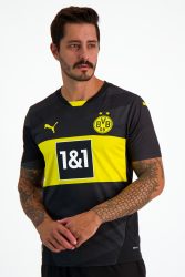 PUMA Borussia Dortmund Away Replica Herren Fussballtrikot 24/25 Schwarz, Herren, Größe: M