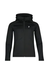 PEAK PERFORMANCE Rider Zip Hood Kinder Midlayer Schwarz, , Größe: 164